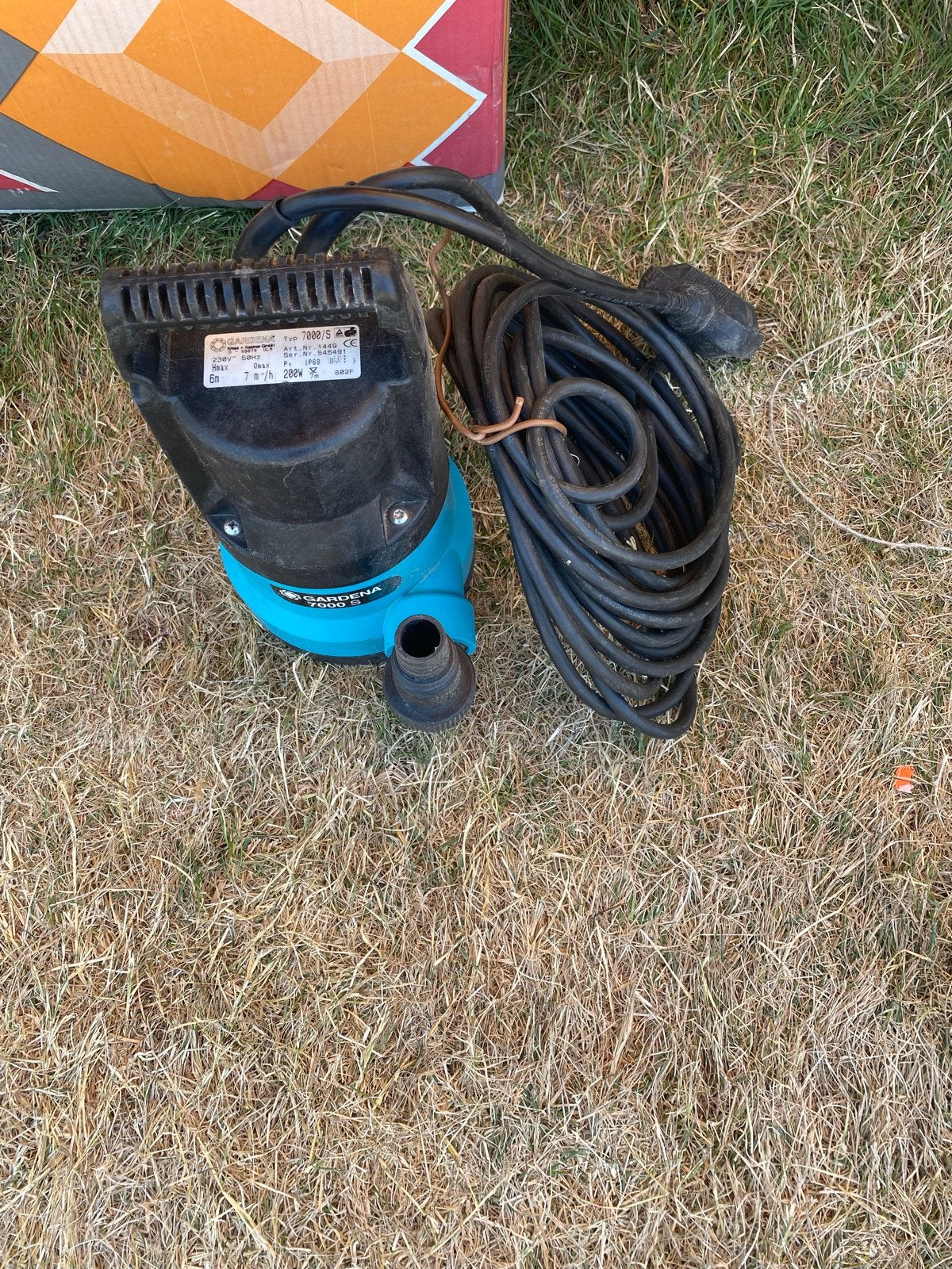 Gardena Dompelpomp 7000 S - Gebruikt, Goede Staat plus 10 me, Ophalen of Verzenden, Gebruikt, Elektrisch, Dompelpomp