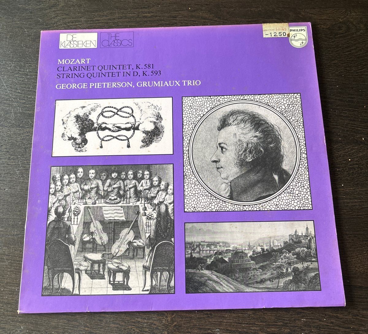 Mozart: Klarinetkwintet & Strijkkwintet - Philips LP, Ophalen of Verzenden, Classicisme, Gebruikt, Kamermuziek