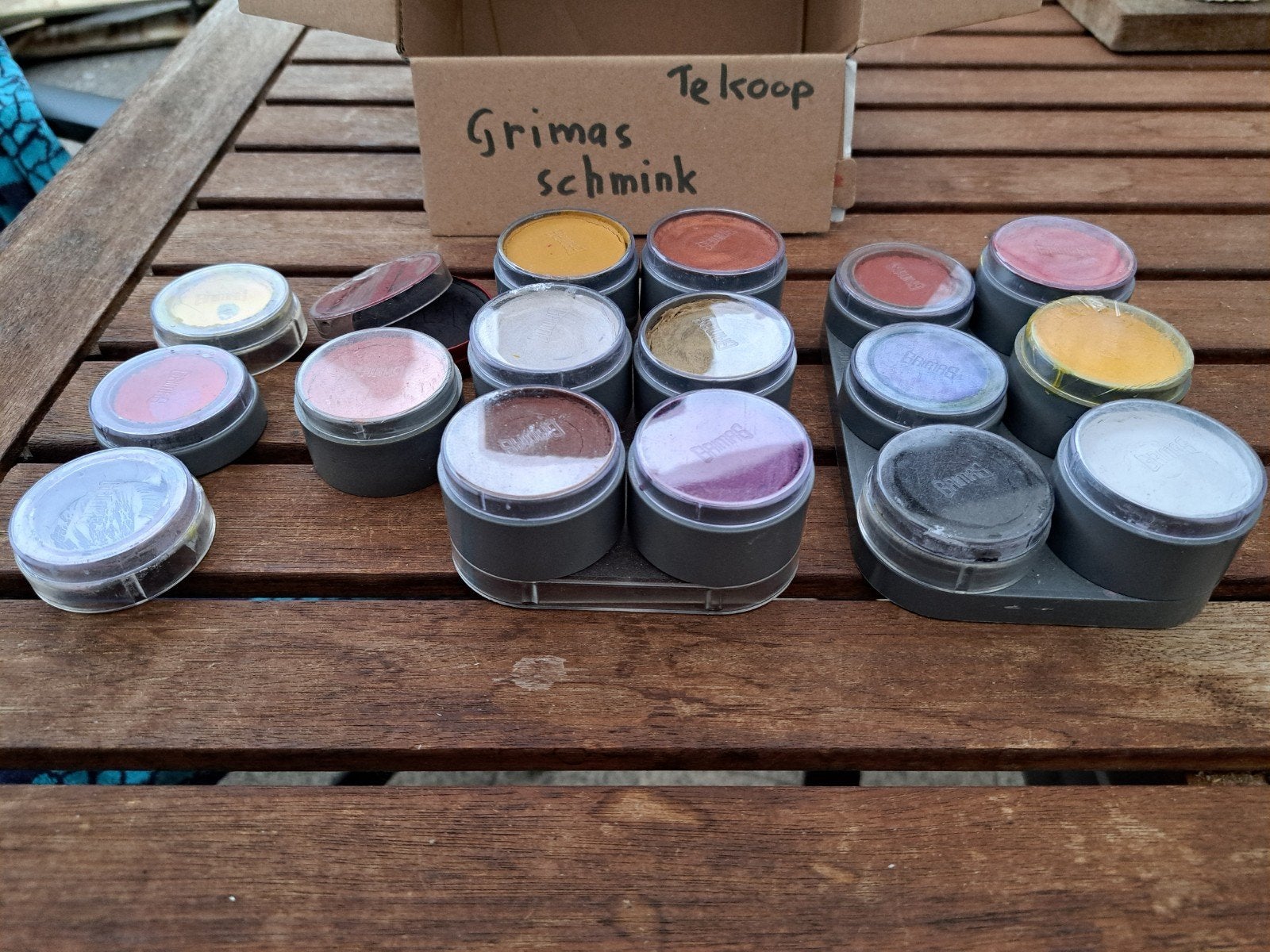 Schmink Grimas - Grote en kleine potjes, zacht prijsje., Ophalen of Verzenden, Zo goed als nieuw