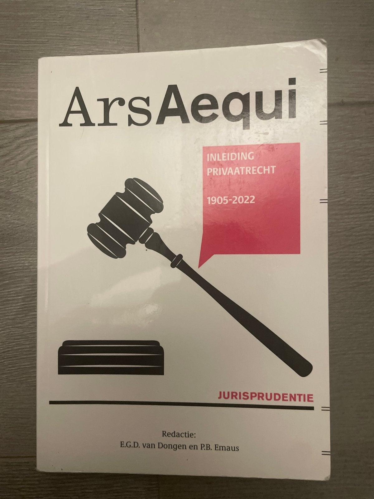 Ars Aequi: Inleiding Privaatrecht 1905-2022 Jurisprudentie, Ophalen of Verzenden, Gamma, Gelezen, WO