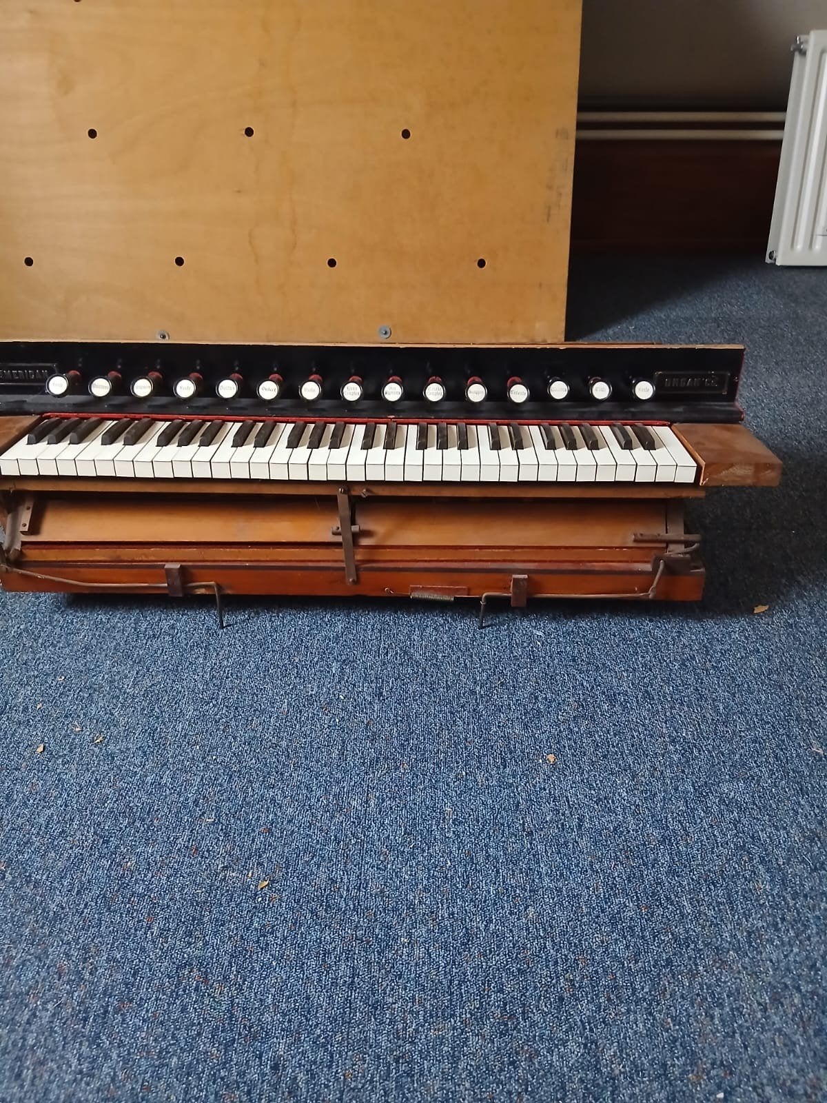 Harmonium speelwerk-binnenwerk, Muziek en Instrumenten, Orgels, Ophalen, Gebruikt, 1 klavier, Harmonium