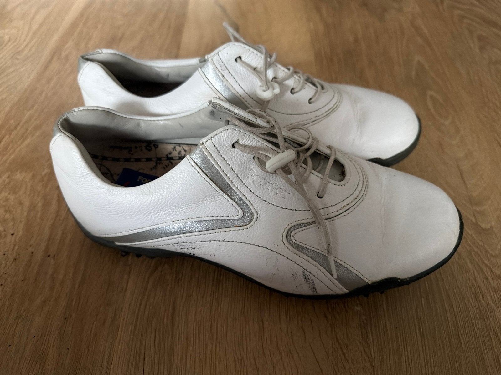 FootJoy LoPro Dames Golfschoenen Maat 38 Wit/Zilver, Ophalen of Verzenden, Gebruikt, Schoenen, Overige merken