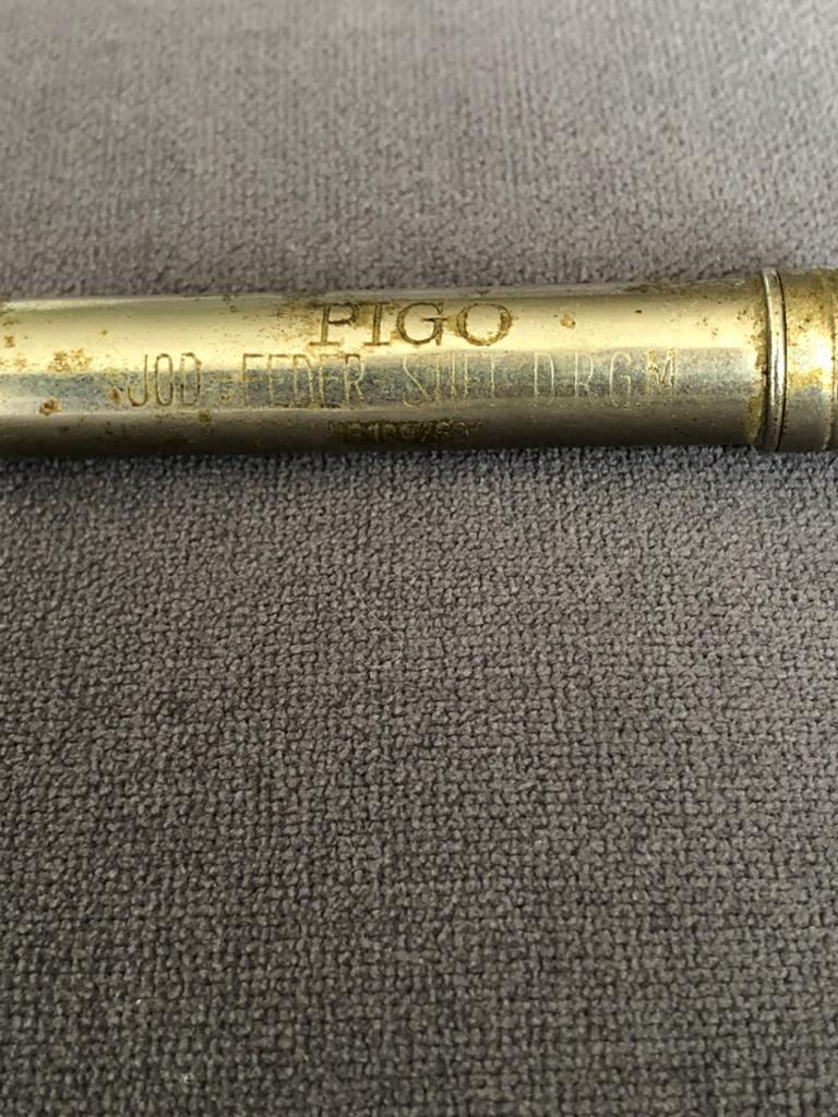 Vintage PIGO Jod-Feder Stift DRGM 1097631 Duitsland, Antiek en Kunst, Verzenden