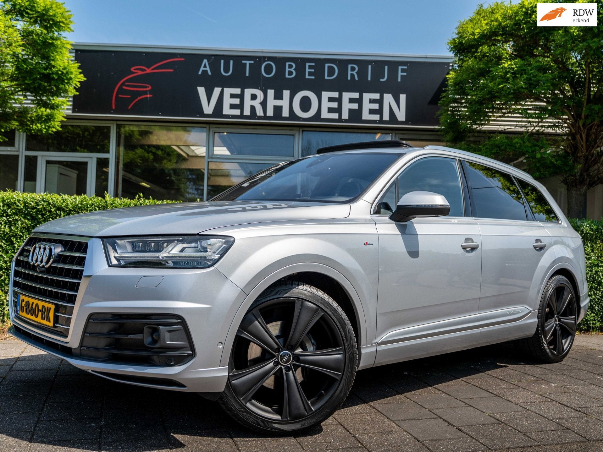 Audi Q7 3.0 TDI QUATTRO | S-LINE | ALCANTARA HEMEL | MATRIX, Auto's, Audi, Bedrijf, Te koop, Q7, 360° camera, 4x4, ABS, Achteruitrijcamera