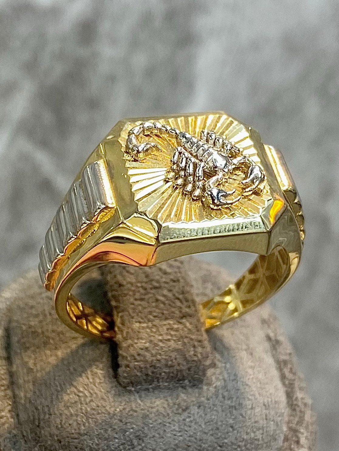 14k Gouden Ring Bicolor, Sieraden, Tassen en Uiterlijk, Ringen, 20 of groter, Nieuw, Ophalen of Verzenden, Dame of Heer