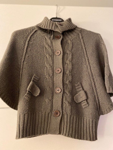 Taupe cape maat 122, Ophalen of Verzenden, Zo goed als nieuw, Jongen of Meisje, Jas