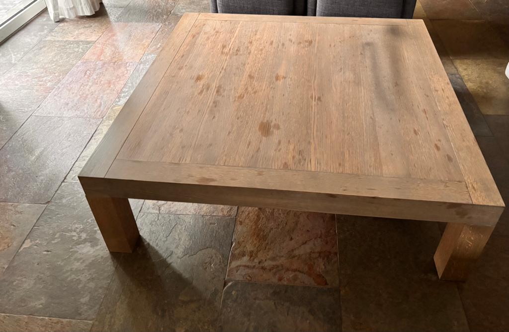 Salontafel, Huis en Inrichting, Ophalen, Gebruikt, Eikenhout, Minder dan 50 cm