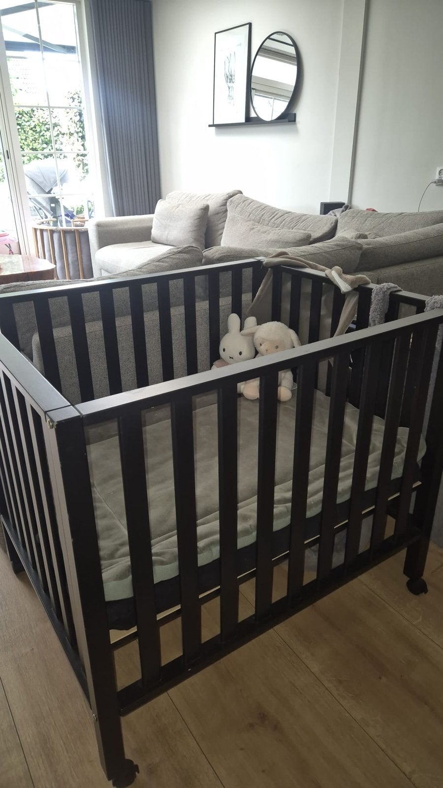 Childhome babybox + boxkleed, Kinderen en Baby's, Ophalen, Gebruikt, Rechthoekig, In hoogte verstelbaar