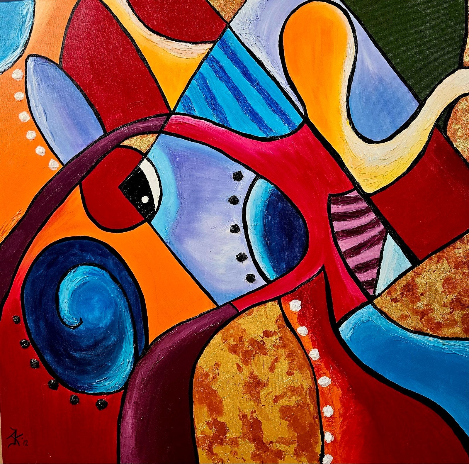 Modern schilderij, Ophalen