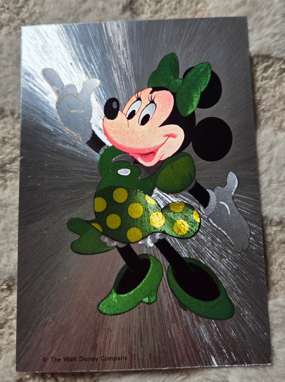 Minnie Mouse ansichtkaart - The Walt Disney Company, Verzamelen, Ansichtkaarten | Themakaarten, Verzenden, 1960 tot 1980, Ongelopen