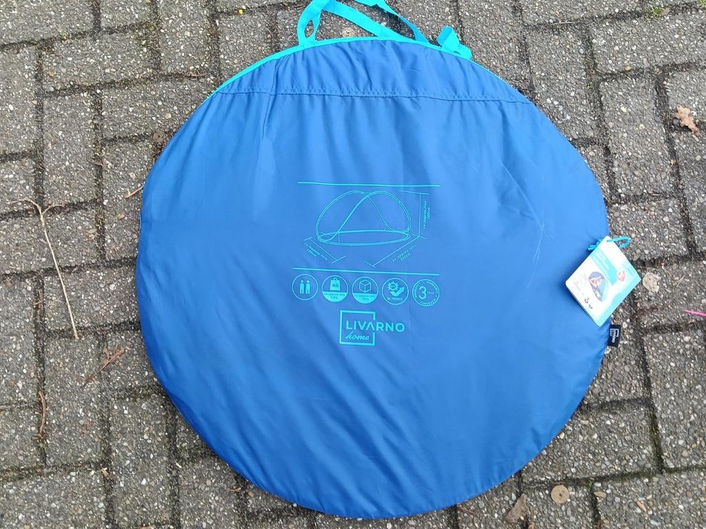2 blauwe tenten, Ophalen, Gebruikt, Tot en met 2