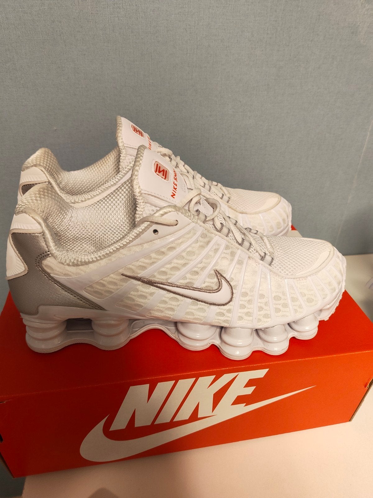 Nike Shox TL Wit/Zilver - Maat 44, Ophalen, Wit, Nike, Nieuw