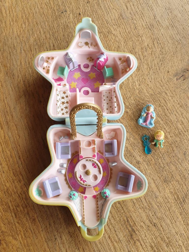 Vintage Polly Pocket Ster Compact met Figuren, Ophalen of Verzenden