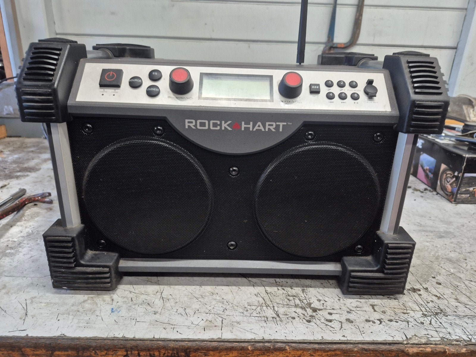 Rock Hart - Bouwradio (kan ontzettend hard qua wattage), Ophalen, Gebruikt, Bouwradio