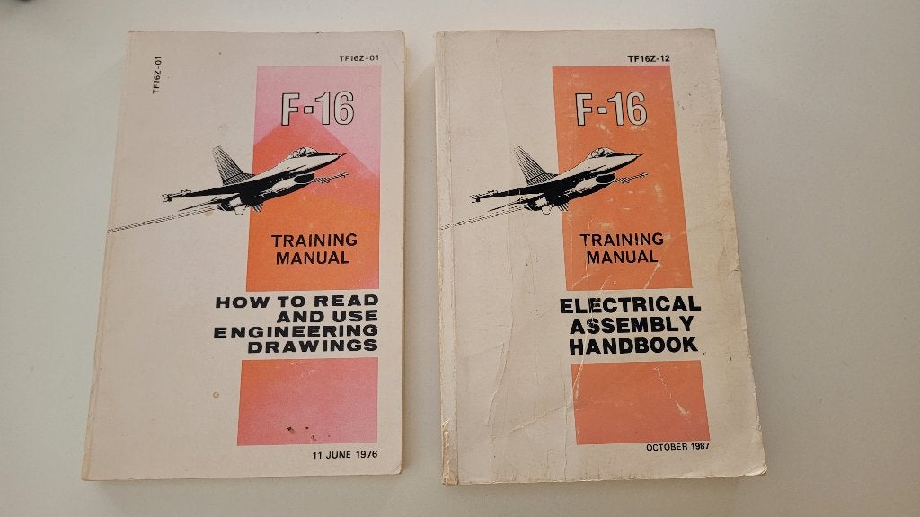 2 boeken  F-16  trainings handleiding, Verzamelen, Militaria | Algemeen, Verzenden, Luchtmacht, Nederland, Overige typen