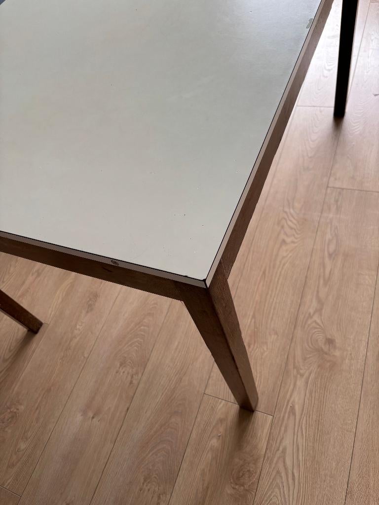 Uitschuifbare tafel 80x20 met formica onderstel, Huis en Inrichting, Tafels | Eettafels, Ophalen, Overige materialen, Gebruikt