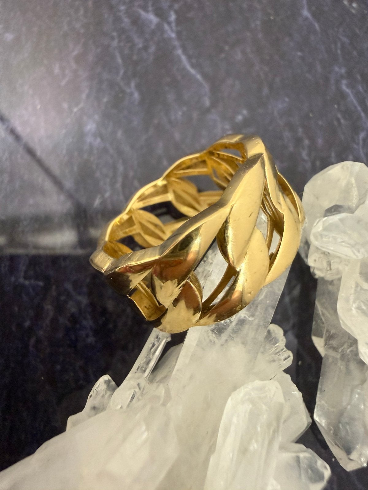 Prachtige 18 karaats gouden cuban ring 5.4 gram, Ophalen of Verzenden, Goud, Goud