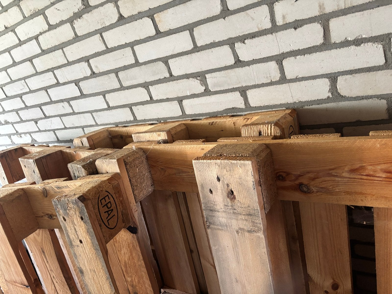 Kussrns en pallets voor loungebank, Ophalen, Gebruikt, Bank