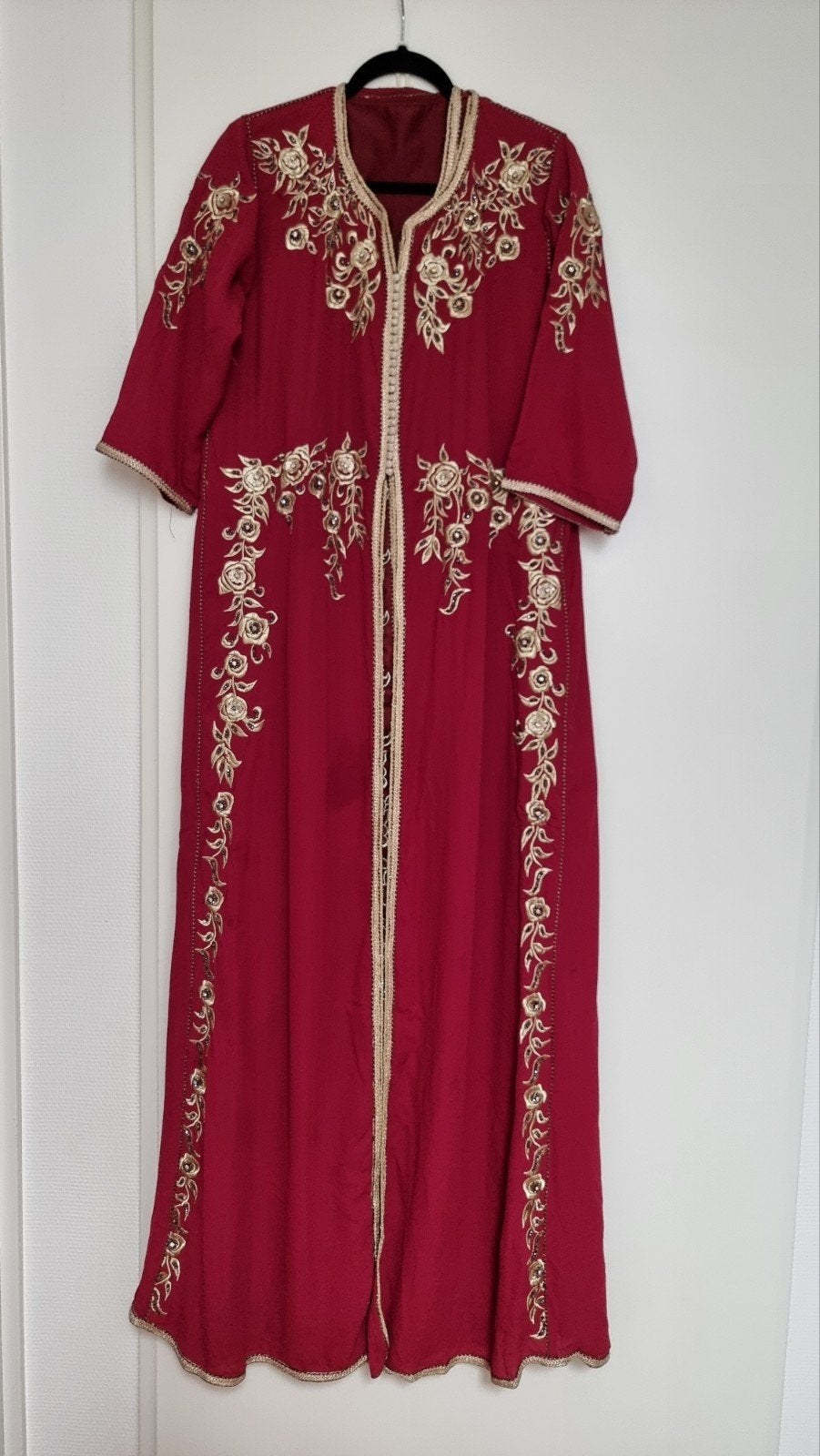 Marokkaanse vrouwen jurk (takshita/takchita) rood, Overige typen, Zo goed als nieuw, Rood, Ophalen
