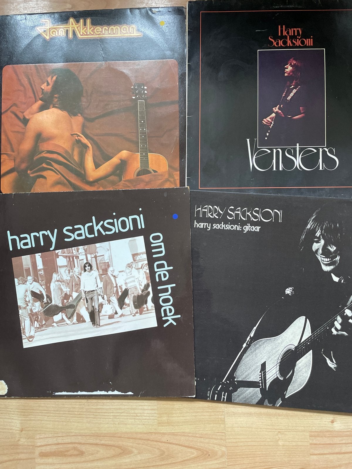 Elpees Harry Sacksioni en Jan Akkerman - 4 LP's, LP, Rock, Gebruikt, Originele persing