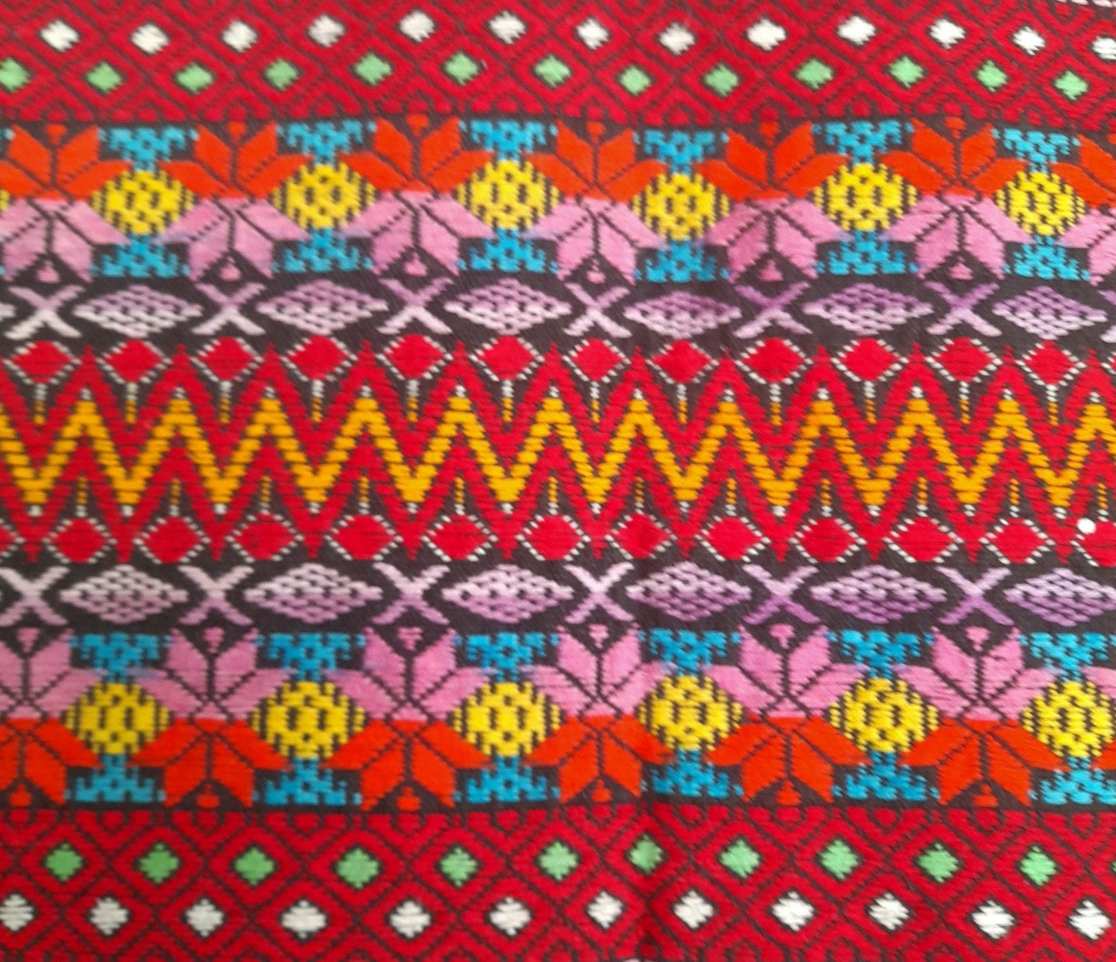Nieuw authentiek kleurrijk handgeweven XLkleed uit Guatemala, Ophalen of Verzenden