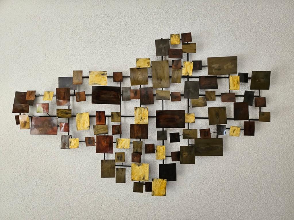 Metalen wanddecoratie, Huis en Inrichting, Woonaccessoires | Wanddecoraties, Ophalen