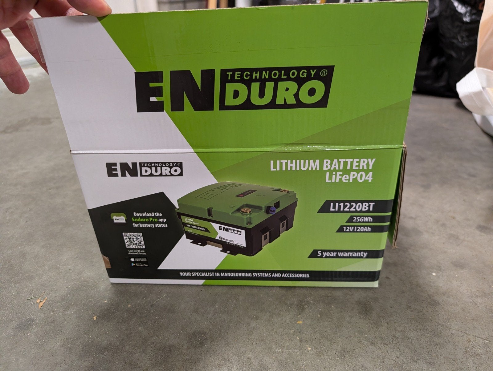 Enduro 20ah Lithium mover accuLI1220BT, Caravans en Kamperen, Caravan accessoires, Ophalen of Verzenden, Zo goed als nieuw