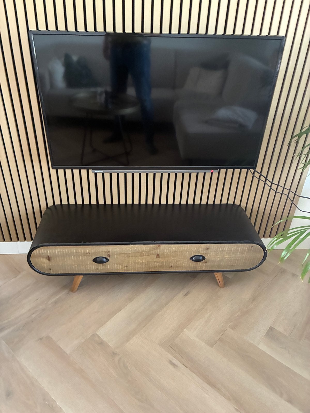 Kastje met lade - Industrieel design, Ophalen, Gebruikt, 100 tot 150 cm, Minder dan 100 cm