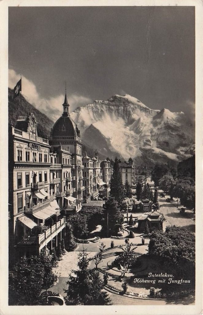 703-286-057 Interlaken Höheweg mit Jungfrau, Verzenden, Voor 1920, Overig Europa
