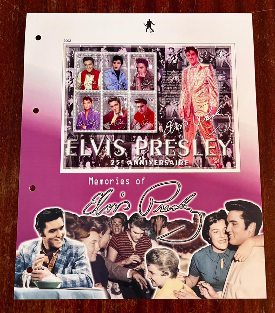 Elvis Presley 25e Anniversaire Postzegelvel - 2002, Ophalen of Verzenden