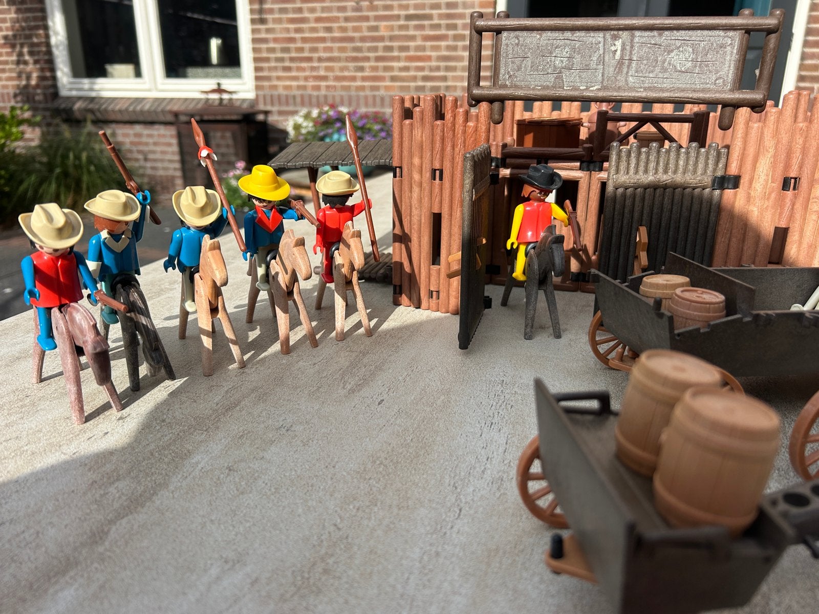 Playmobil Western Fort met Cowboys en Paarden, Ophalen of Verzenden, Gebruikt, Jongen of Meisje