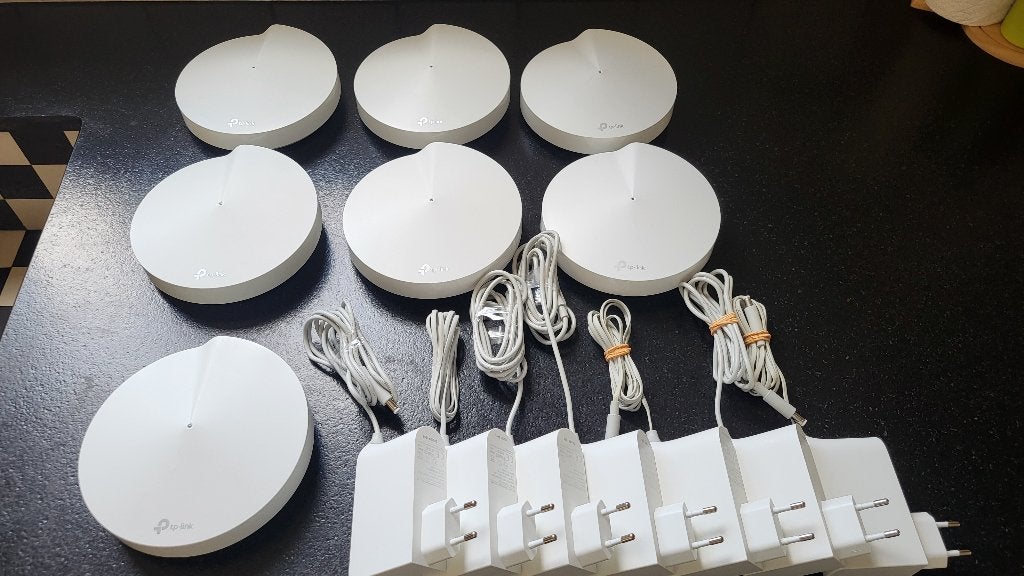 7x TP-Link Deco M9 Plus (AC2200) Tri-Band Mesh Wifi, Ophalen of Verzenden, Zo goed als nieuw, Router, TPLink