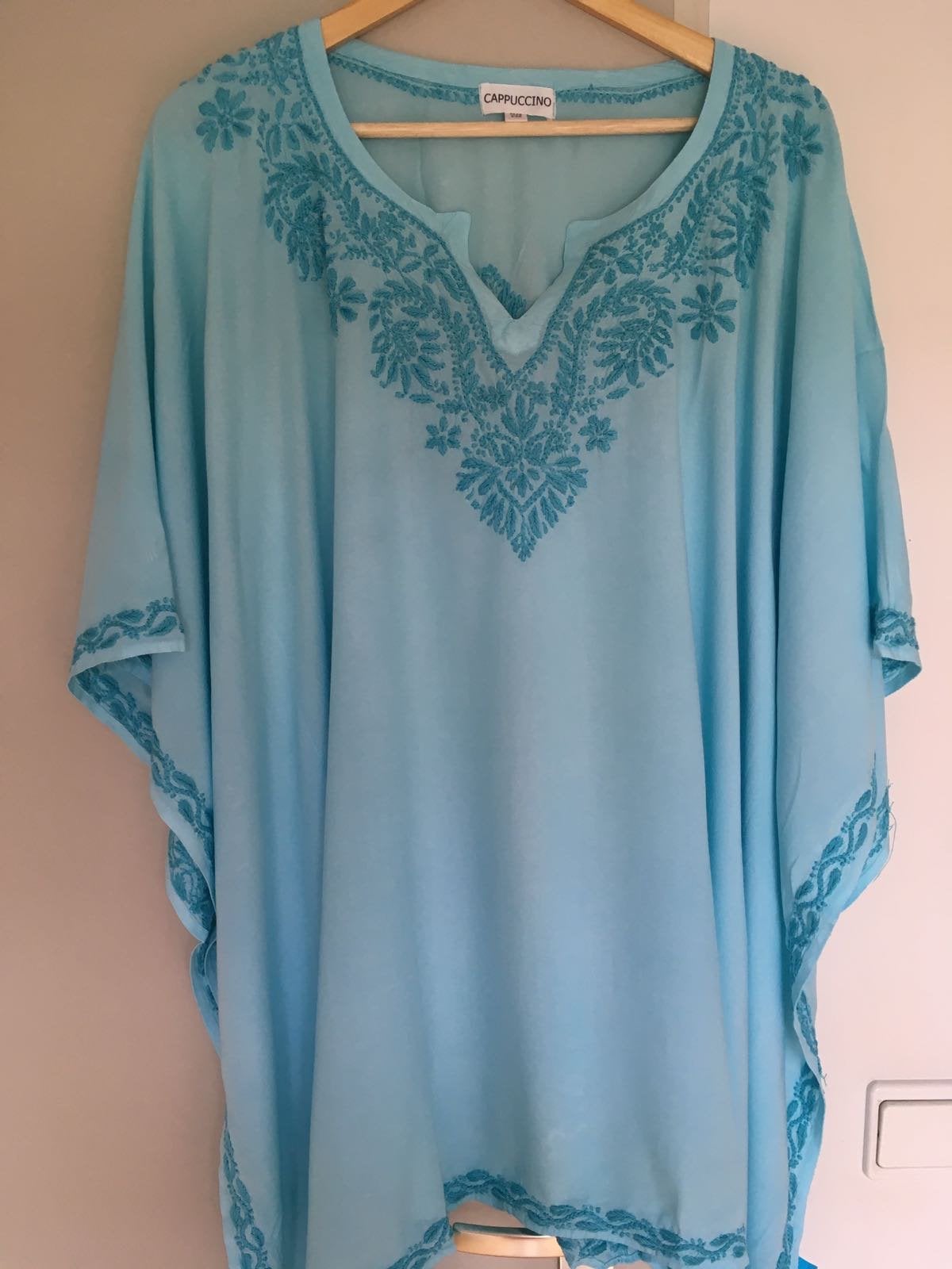 Kaftan Ibiza one size van Cappuccino, Ophalen, Zo goed als nieuw, Maat 38/40 (M), Blauw