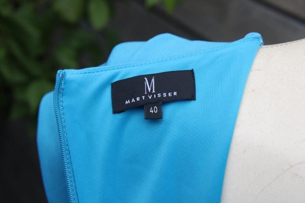 Jurk aqua Mart Visser mt 40 Vaste prijs, Maat 38/40 (M), Ophalen of Verzenden, Zo goed als nieuw, Knielengte