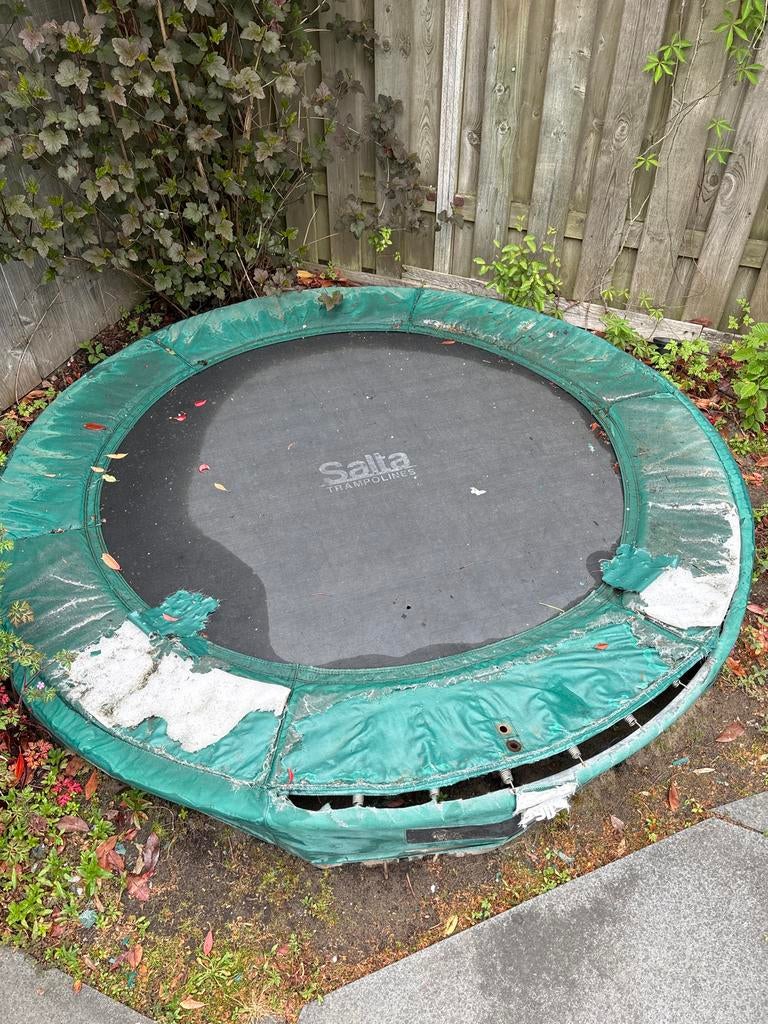 Salta inground trampoline 2,13m - GRATIS af te halen, Ophalen, Gebruikt