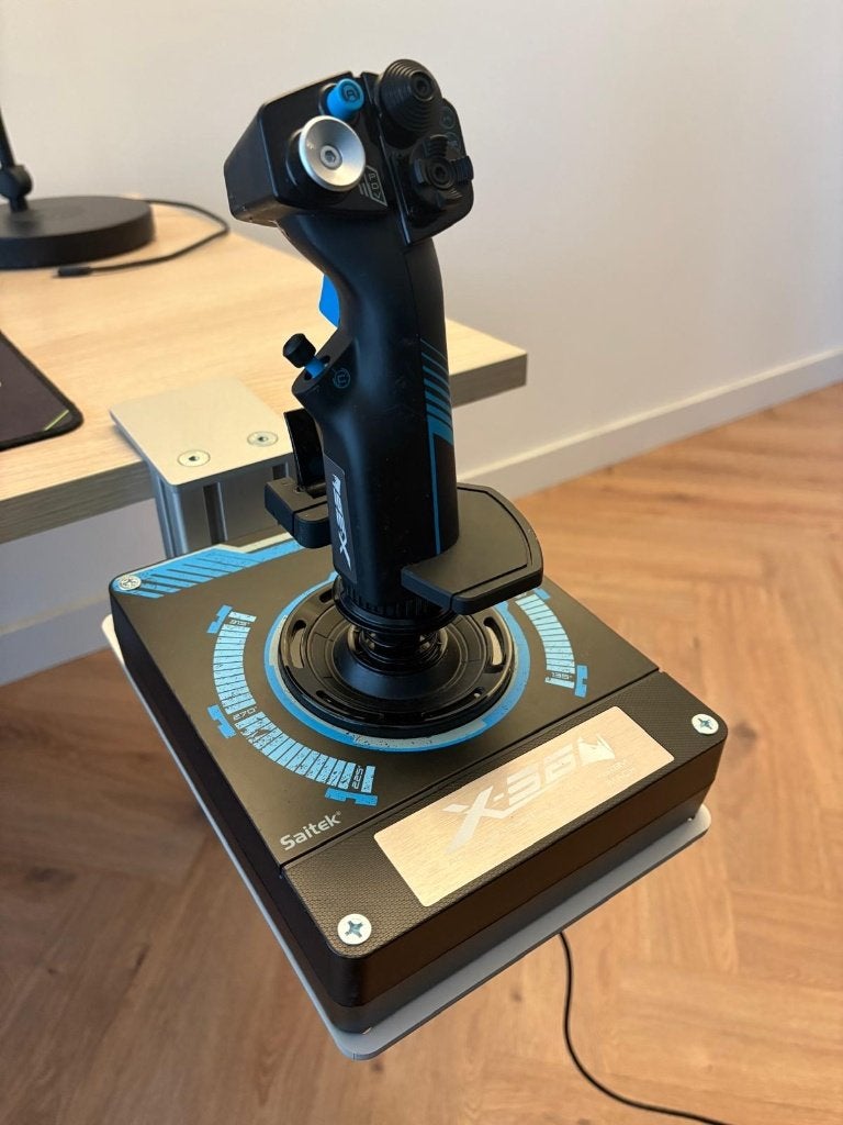Logitech X56 HOTAS inclusief desk mount, Ophalen, Gebruikt, Logitech