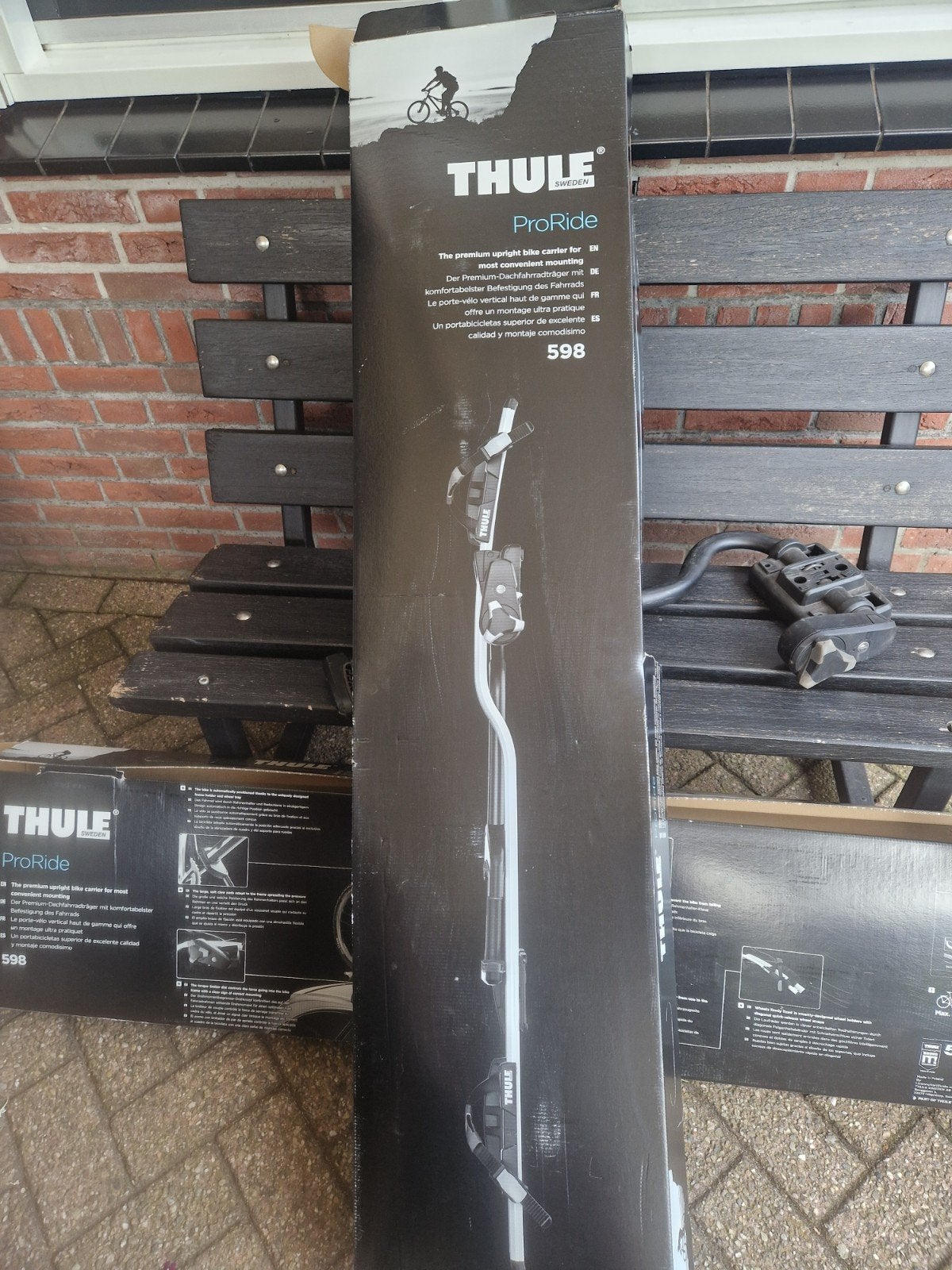 Thule ProRide Fietsendragers 2 stuks, Auto diversen, Fietsendragers, Ophalen, 2 fietsen, Zo goed als nieuw, Dakdrager
