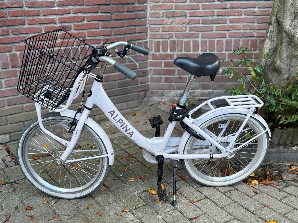 Alpina kinderfiets 20 inch met mandje, Fietsen en Brommers, Fietsen | Kinderfietsjes, Ophalen, Gebruikt, 20 inch of meer