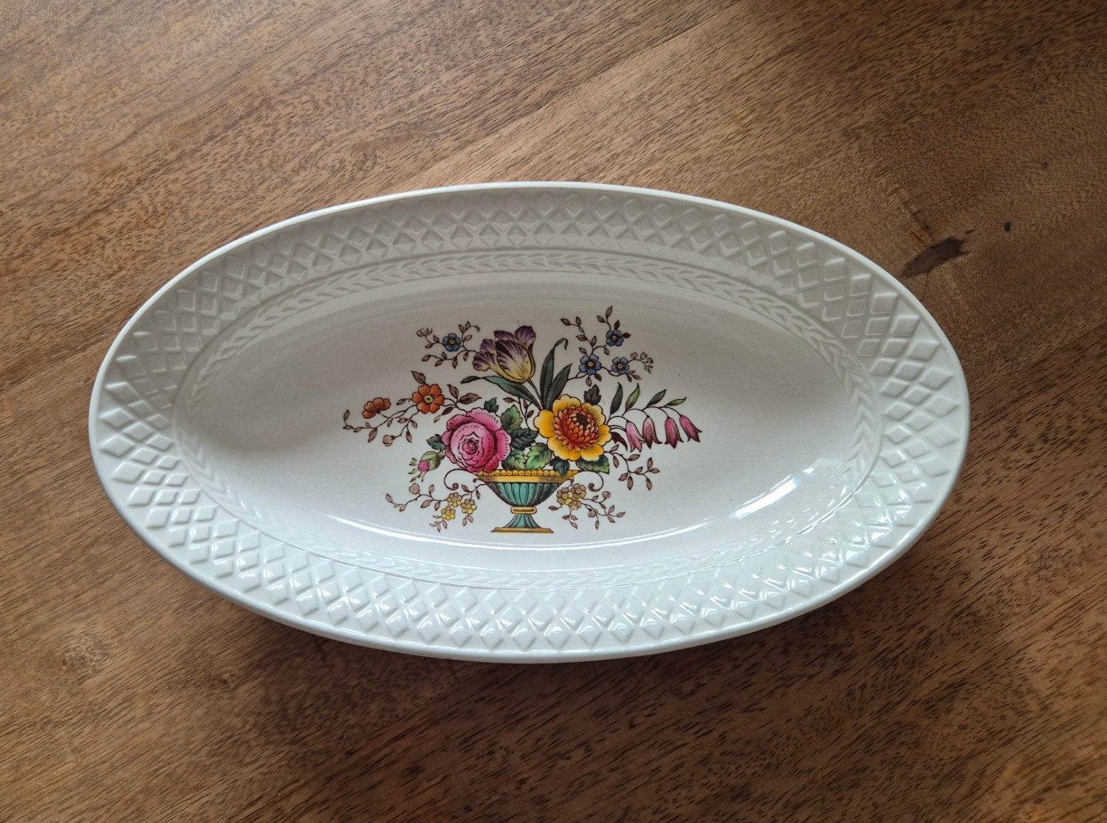 Vintage serveer schaal van Spode's Mansard Copeland, Spode, Antiek en Kunst, Ophalen of Verzenden