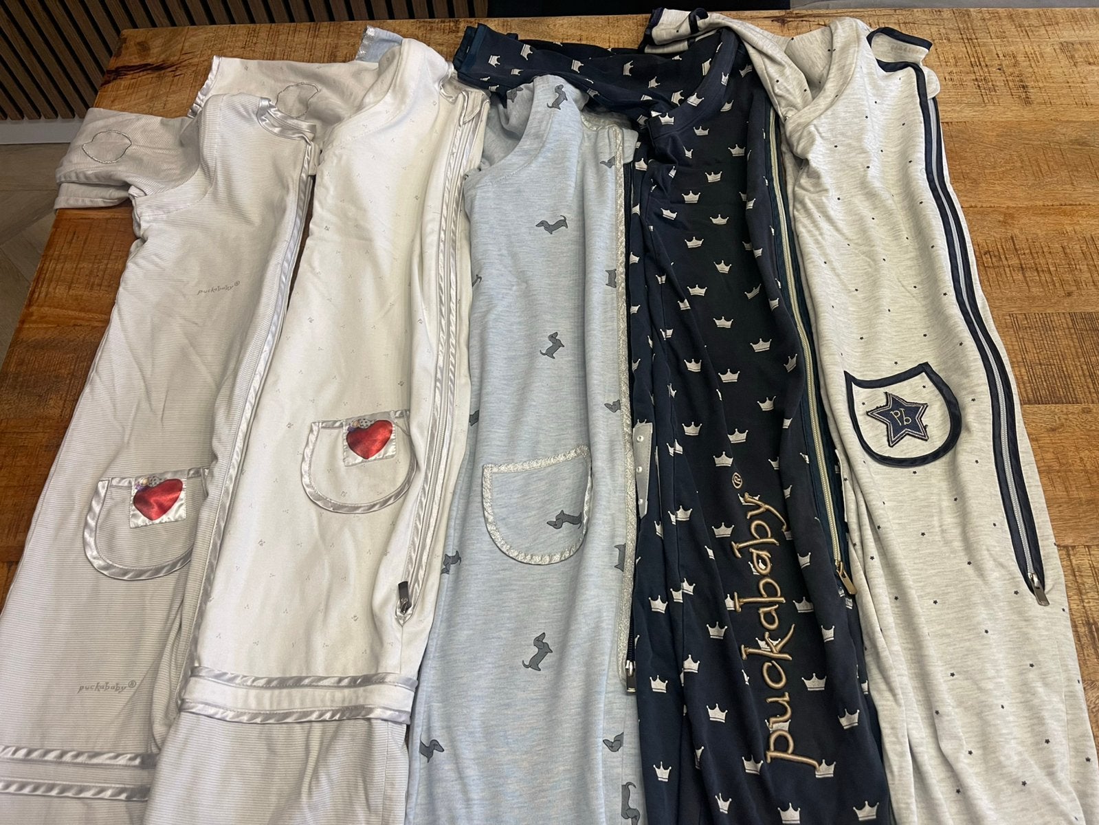 5 stuks Puckababy 4-seizoenen slaapzakken unisex, Ophalen, Gebruikt, Puckababy, Meerkleurig