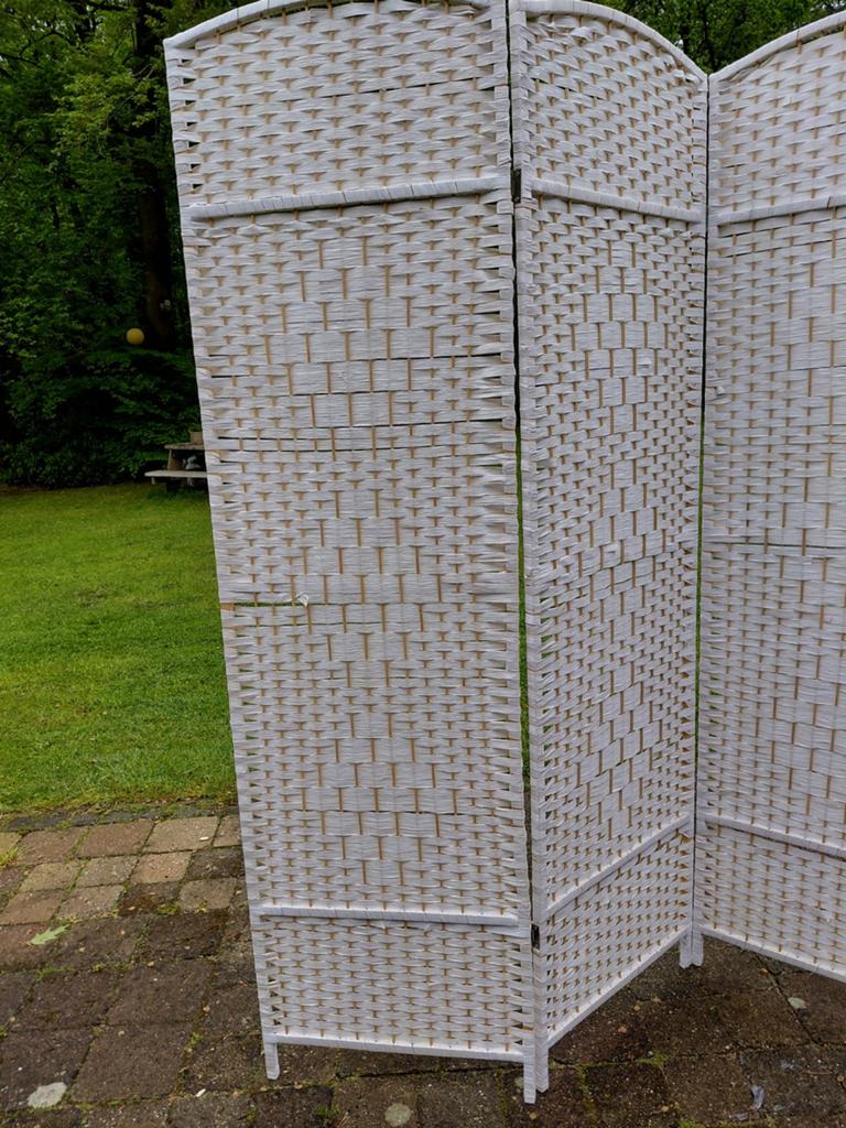 Wit kamerscherm 200cm breed en 180cm hoog, Huis en Inrichting, Ophalen, Zo goed als nieuw