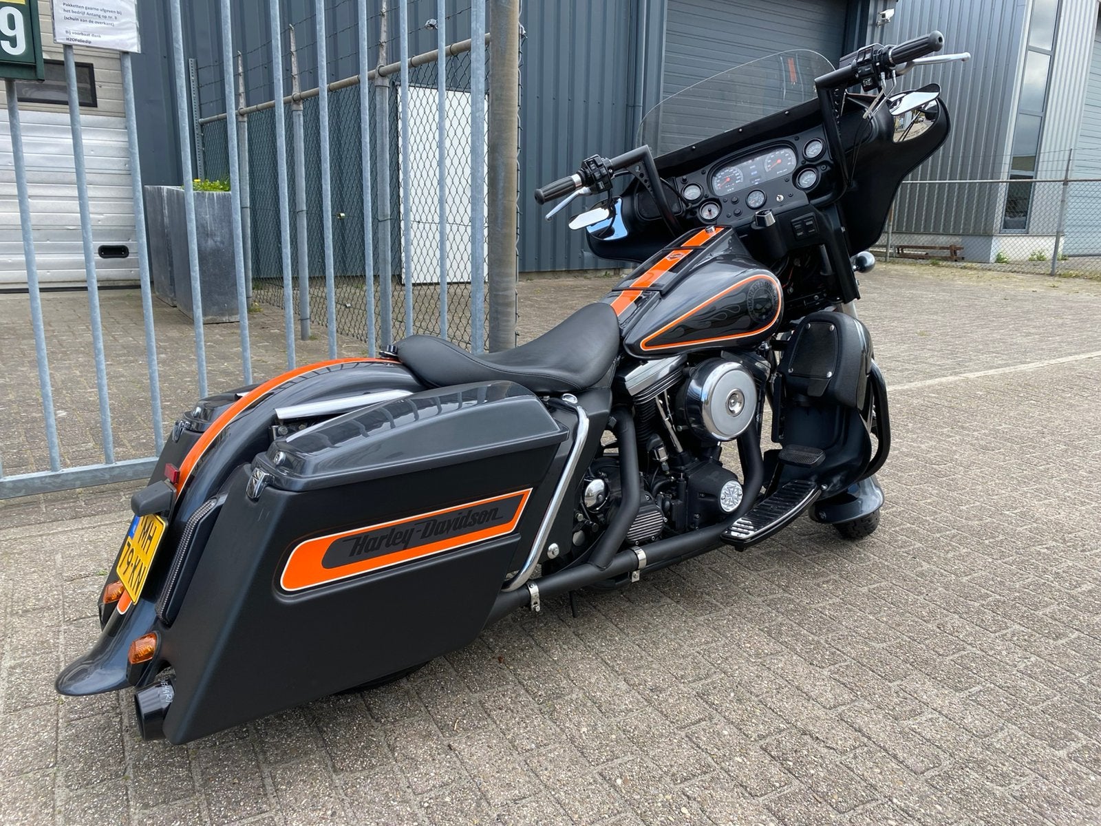 Fraaie HD electra glide in bagger look, Motoren, 2 cilinders, 1319 cc, Chopper, Gebruikt