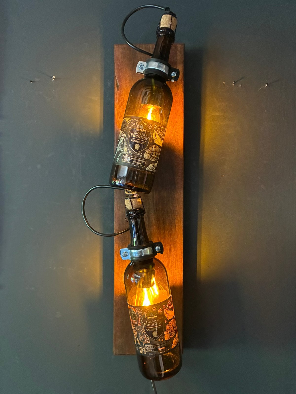 Hertog Jan grand prestige wandlamp, Met schakelaar, Nieuw, Wandlamp, Glas