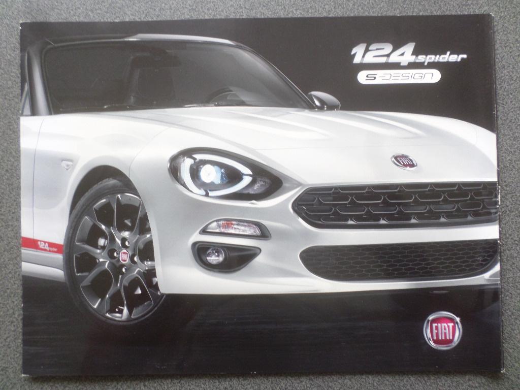 Fiat 124 Spider S design 2018 Brochure, Ophalen of Verzenden, Zo goed als nieuw, Overige merken