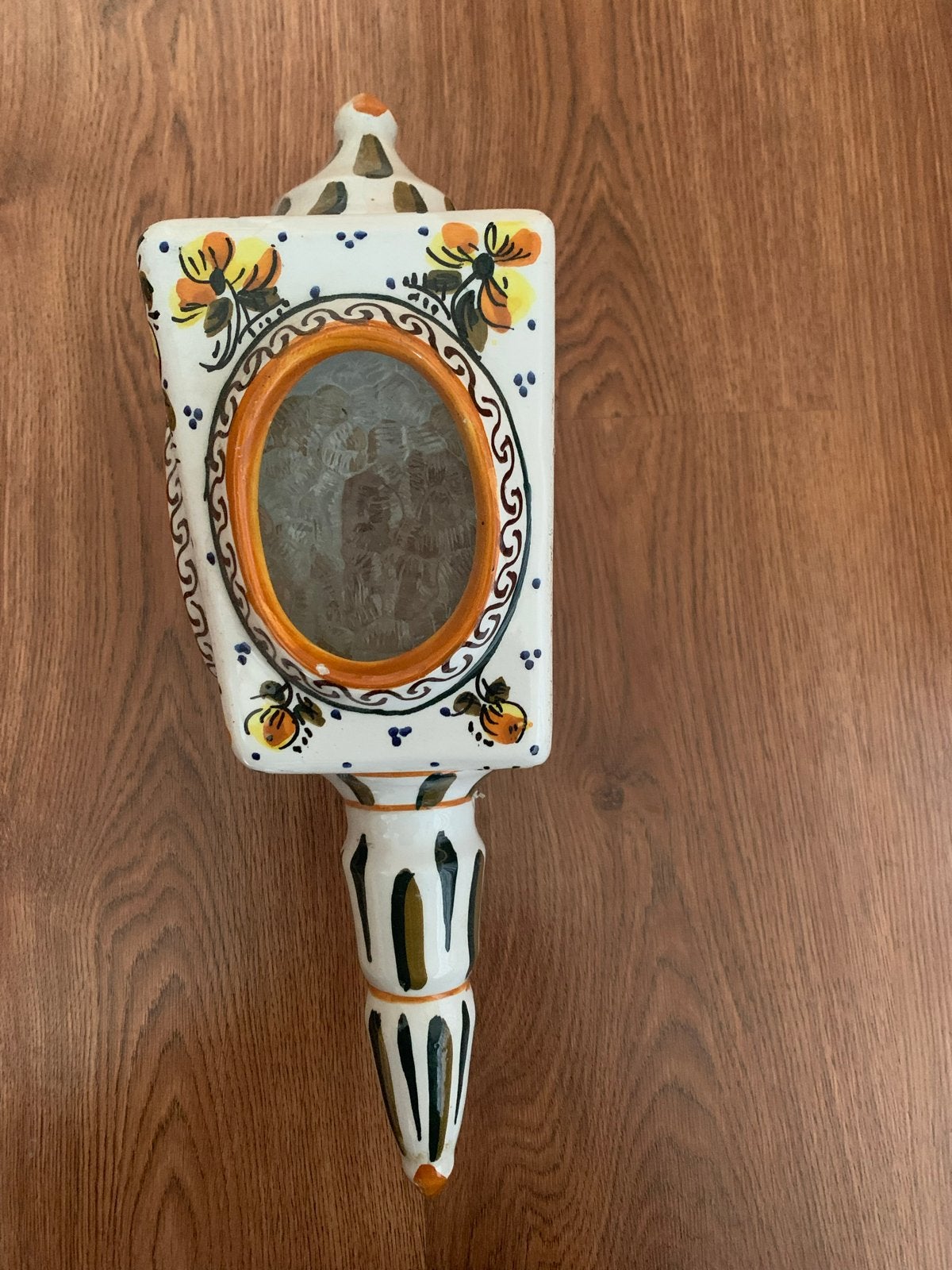 Vintage keramische wandlamp - fitting moet vervangen, Antiek en Kunst, Ophalen
