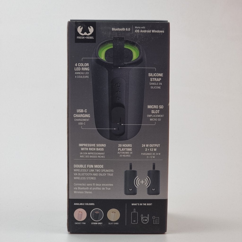 Fresh ’n Rebel draadloze XL speaker Zwart | Nieuw In Doos, Fresh 'n Rebel, Nieuw, Support@freshnRebel.com, Prins Hendrikstraat 1
4811 TV Breda
Netherlands
