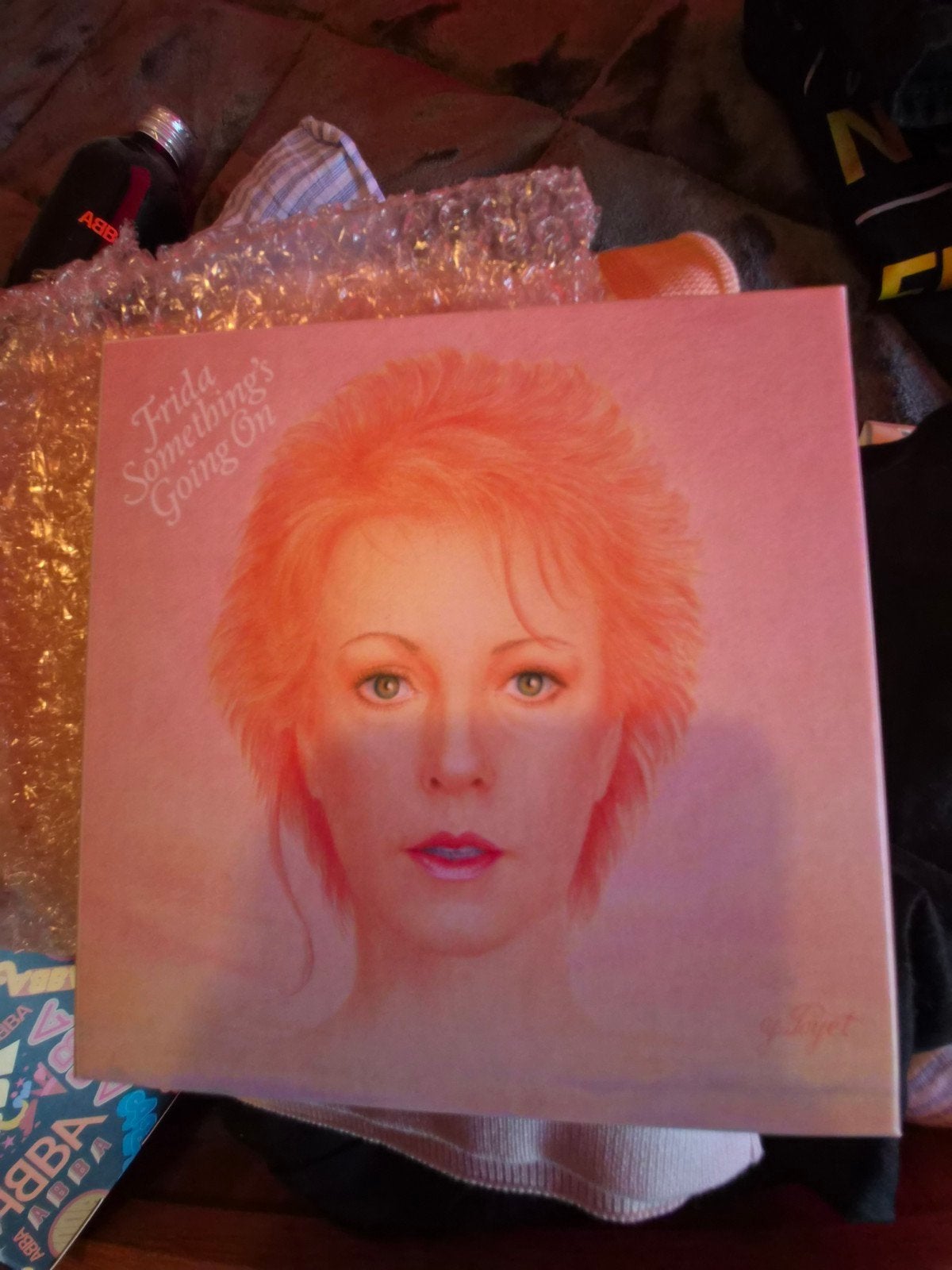 ABBAFRIDA BOX MET HANDTEKENING., Boxset, Zo goed als nieuw, Gesigneerd, Verzenden