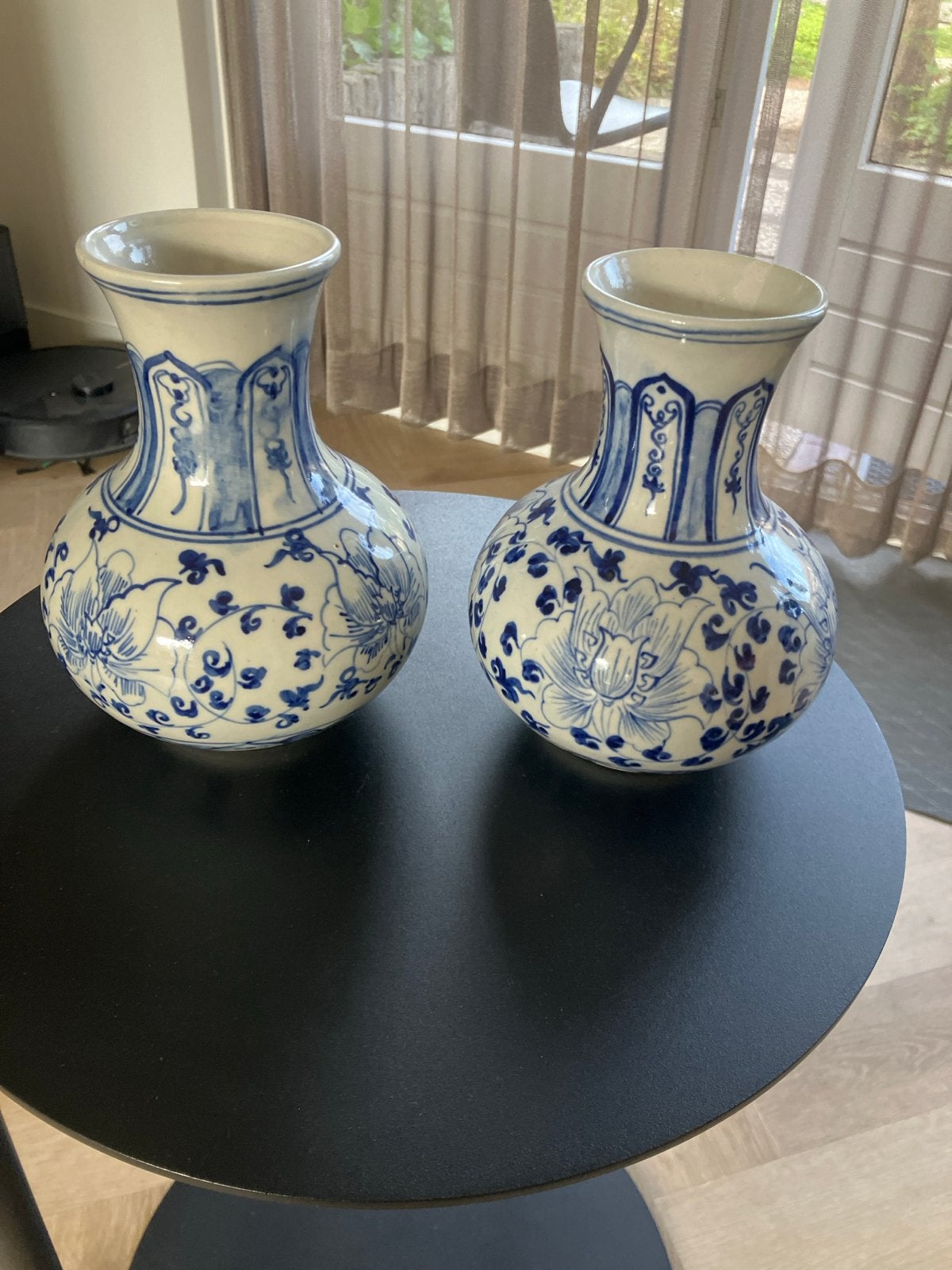 Set van 2 Delfts Blauw stijl vazen, Antiek en Kunst, Ophalen