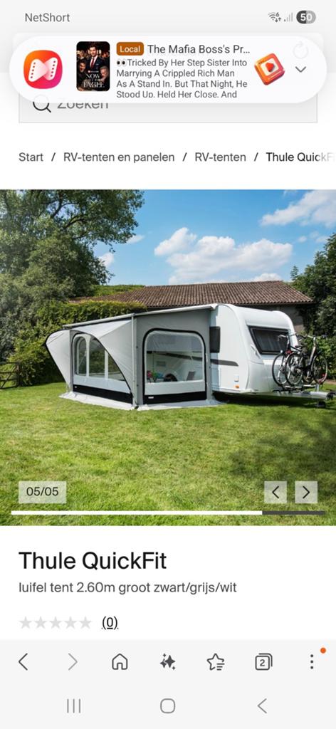 Thule QuickFit 260 Large - Nieuwstaat, Ophalen of Verzenden, Nieuw, Tot en met 4
