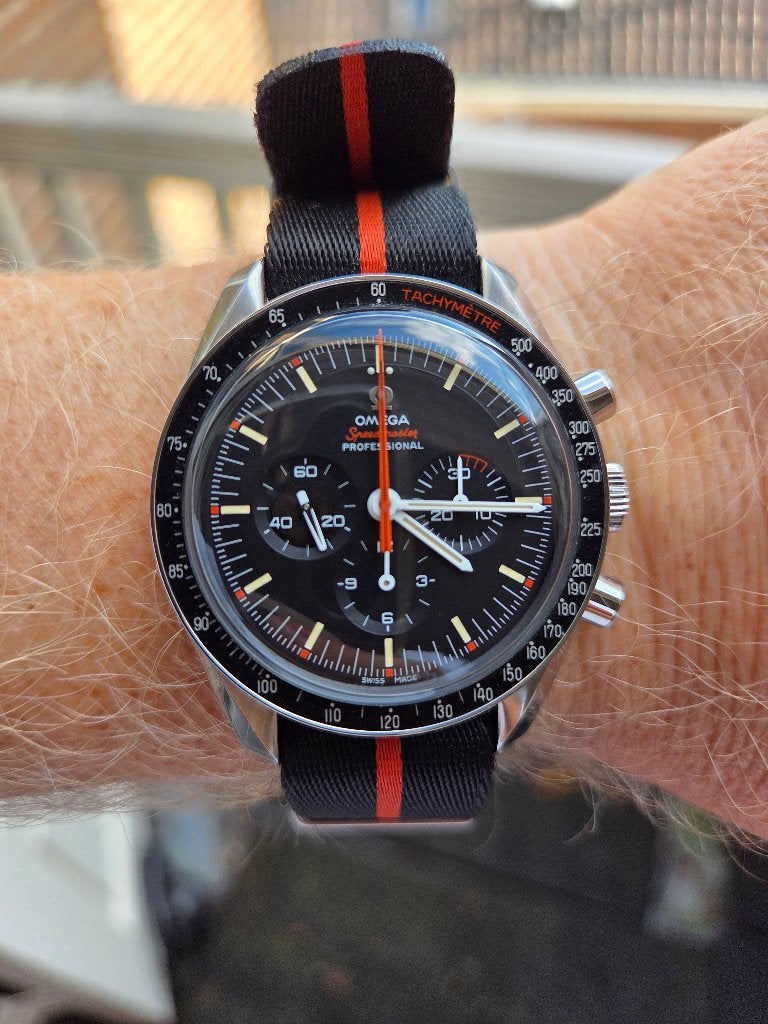 Omega Speedmaster "Ultraman" – Limited Edition (2018), Sieraden, Tassen en Uiterlijk, Horloges | Heren, Ophalen, Staal, Polshorloge